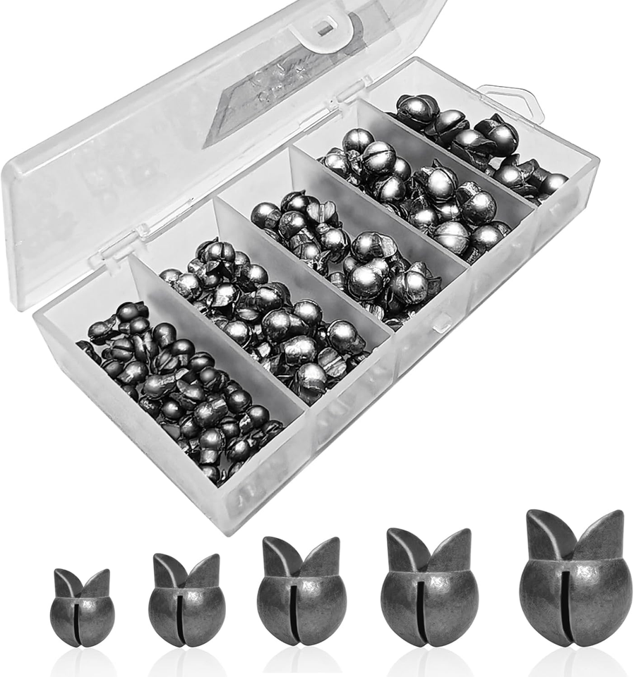 LSHEL Lot de 200 Plombs de Pêche Amovibles 1.6g