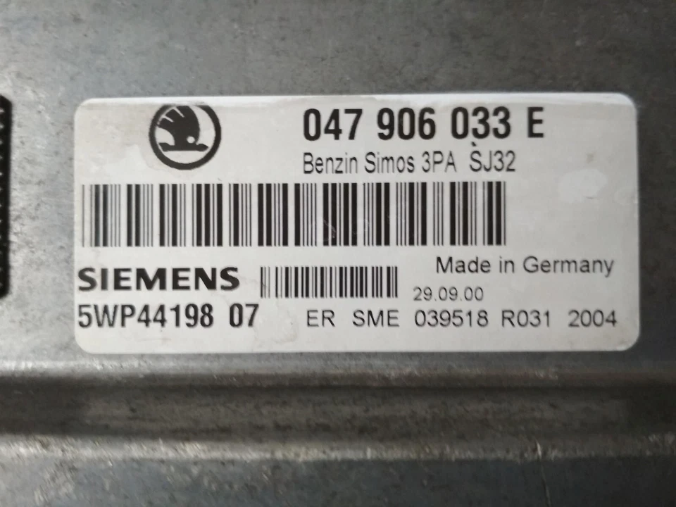 Skoda Fabia 6Y 1.4 MPI IMMO OFF/ PLUG&PLAY 047906033E / 5WP44198 /Ita-2 giorni - Immagine 2 di 4