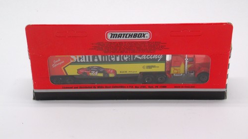 Matchbox Super Stars Transporters NASCAR #74 Staff America Racing 1993 Semi NIB - Picture 3 of 6