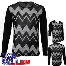 Mens Casual Sweater Slim Fit Crew Neck Long Sleeve Light Pullover Top Tee Knit
