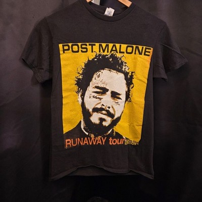 Mens Post Malone Runaway Tour 2020 Double Sided Graphic Concert T-Shirt Sz Small