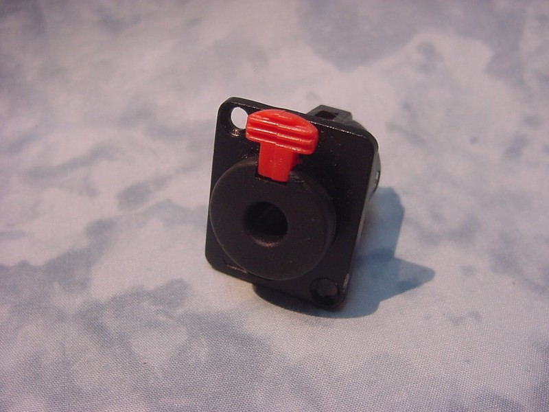 (2) Two NEUTRIK STYLE NJ3FP6C-BAG 1/4" Female TS or TRS Locking Panel Mount