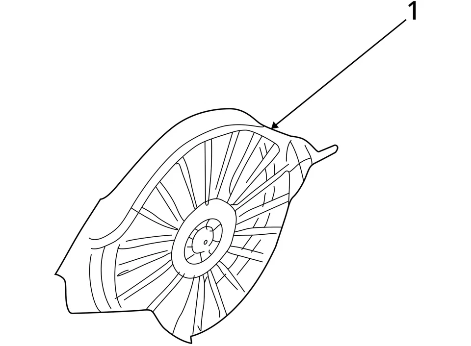 VENTILADOR DE REFRIGERACIÓN RADIADOR CHRYSLER MODU 52030033AE NUEVO OEM Foto 4 de 4
