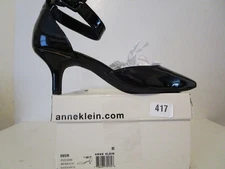 Anne Klein Womens iflex Fabulist Ankle Wrap Dress Pumps Shoes Black size 6.5