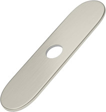 10 Inch Faucet Hole Cover Deck Plate, Brushed Nickel Sink Hole Cover for 1 or 3