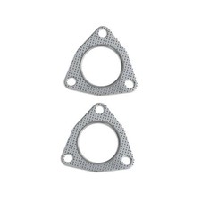 2PCS Car Exhaust Pipe Gasket, 2" 3-Bolt Exhaust Flange Gasket with High 2inch