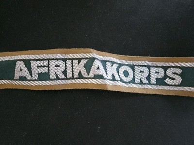 Ärmelband, Rommel Afrikakorps, WK2 Museumsanfertigung,TOP REPRO, Kein Original