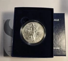 2008 American Silver Eagle 1 Ounce Pure Silver Uncirculated Coin With Box And...