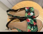 Comfortview Women's 9 Floral Slingback Sandal. EUC Adjustable Strap. — photo 3