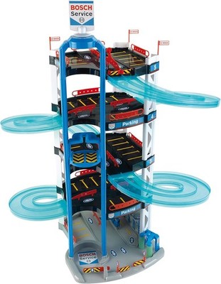 Theo Klein 2813 Bosch Car Service Multi-Storey Car Park I With 5 Levels, two-lan