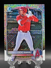Lucas Ramirez 2025 Bowman Chrome Prospects 1st Mojo Refractor #BCP-135 Angels