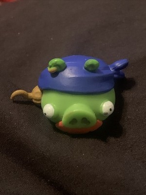 Angry Birds Go! Pirate Pig w/ Mustache 1  Figure AF2 Green Blue Ships Fast