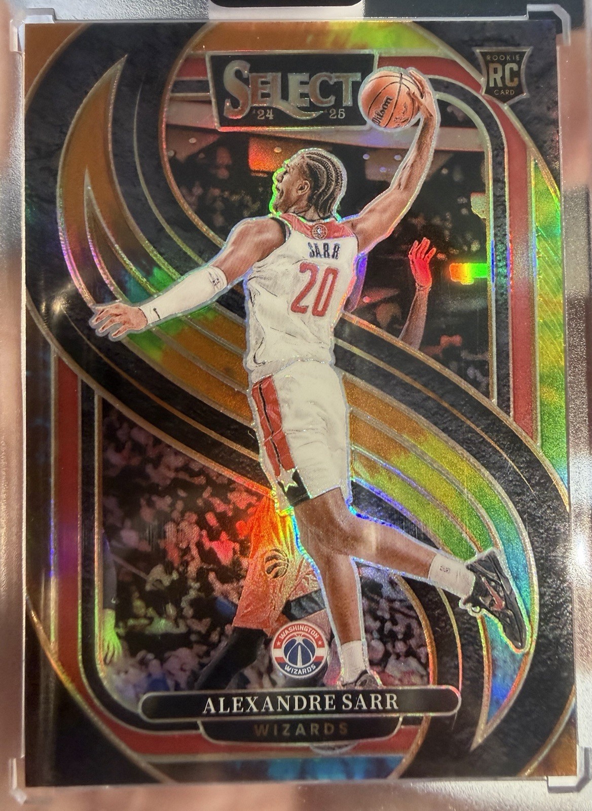 2024-25 Select NBA ALEXANDRE SARR Rookie Premier Level Tie-Dye /25 #185 RC