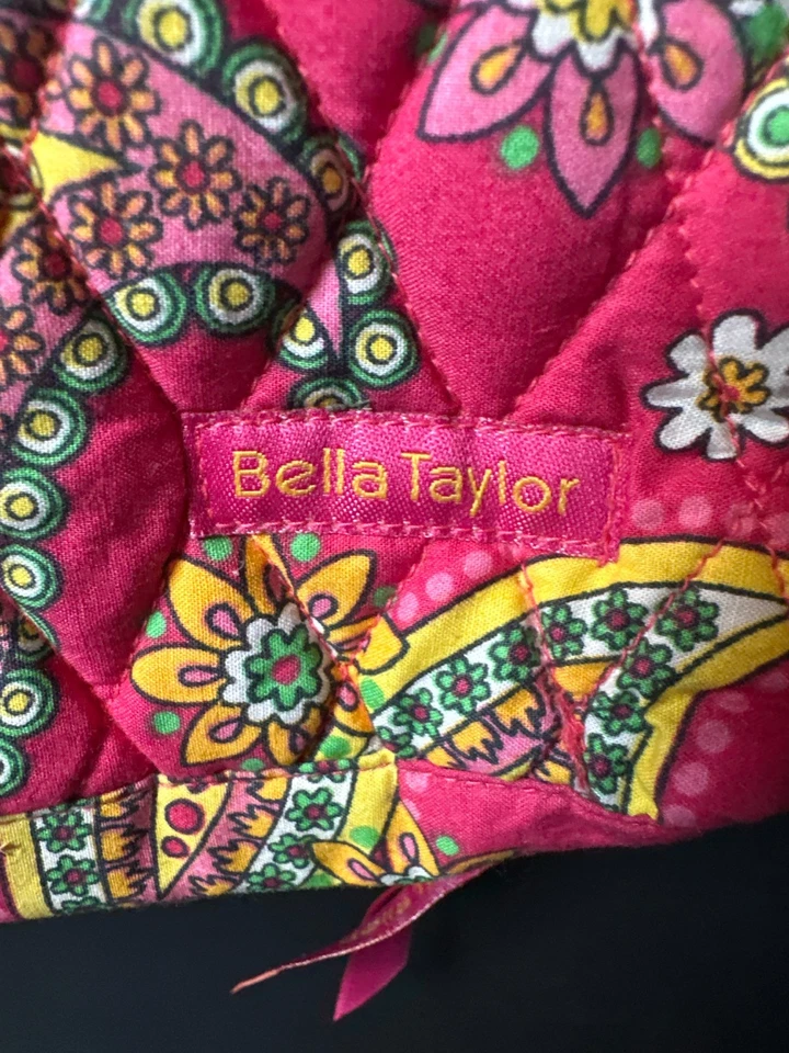 Bandolera Bella Taylor Acolchada Rosa Paisley Floral Foto 2 de 4