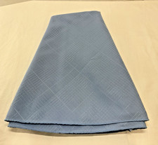 VTG Sky Blue Waffle Patterned Tablecloth 70" Round Elegant Dining