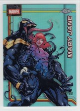 2026 Topps Chrome Marvel Aqua Refractor /199 Card #136 - MARY JANE