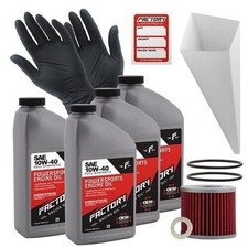 Factory Racing Parts 10W40 4 qt Oil Change Kit For Suzuki GS1000 GS1000S GS1000G 32.99 per gallon