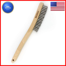 Maxman Wire Brush Heavy Duty Stainless Steel Wire Brushes For Cleaning Rust