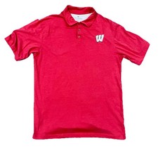Wisconsin Badgers   Colosseum Athletics Polo Shirt   Size Men  s XLT