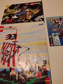 LEGO Pirates 6250 Cross Bone Clipper with minifigures and Instructions