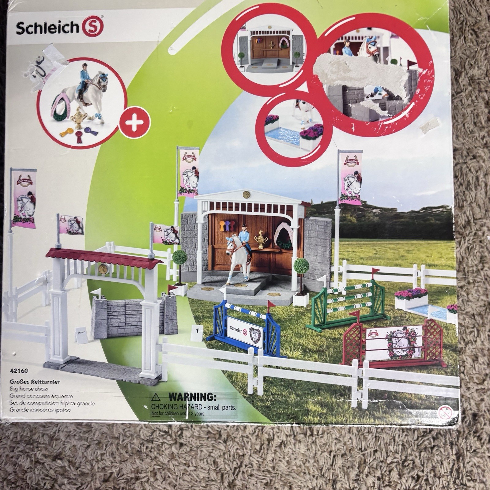 Schleich Big Horse Show box opened brand new sealed bags