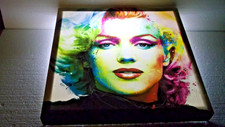 Leinwand Bild Marilyn Monroe 50x50x5 cm Pop Art