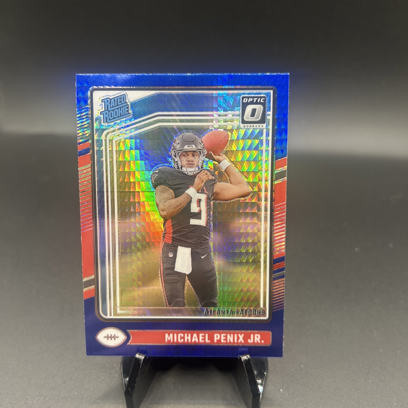 2024 Panini Donruss Optic - Rated Rookie Michael Penix Jr. #279 Blue Hyper Prizm