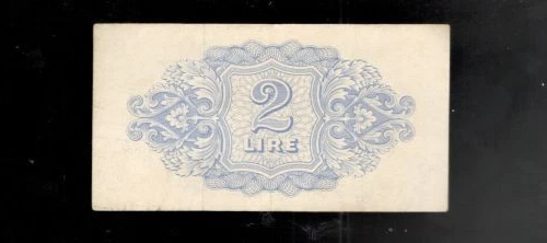 Tripolitania (Libya), 1943, British Occupation, 2 Lire, P-M2, CRISP EF! - Image 2 of 2