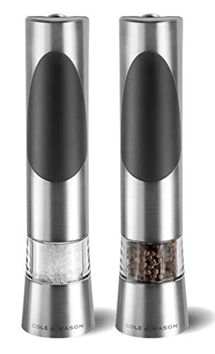 Electric Salt and Pepper Mill Set Adjustable Grinder Automatic Spice Grinder