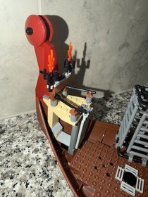 Lego 2005 Viking Ship Challenges the Midgard Serpent 7018 100% Complete W Manual
