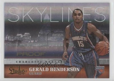2009-10 Panini Studio Skylines Proofs 82/199 Gerald Henderson #3 Rookie RC 0o0