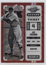 2023 Chronicles Contenders Optic Season Ticket Red Wave Prizm Joe Cronin HOF 2qw