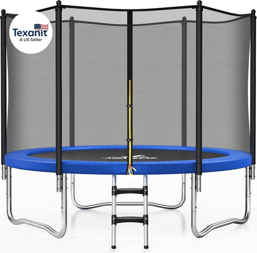 Trampolin 8FT 10FT 12FT 14FT 15FT, Outdoor Trampoline mit Gehäuse Netz, Recr - Bild 1 von 12