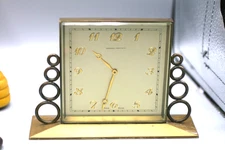 Marshall Field & Company 8 day  Swiss desk clock. VINTAGE D1