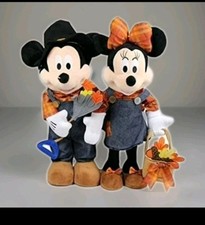 New 2025 Fall Mickey Minnie Mouse 24 Inch Greeter Set Thanksgiving , Autumn