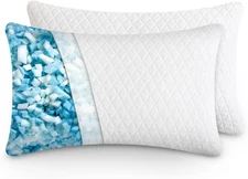 Shredded Memory Foam Pillows, Bed Pillows for Sleeping, Medium Pillows Standard/
