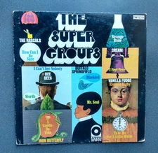 SUPER GROUPS LP Various 1st Press ATCO 1969 Cream Bee Gees Rascals EX