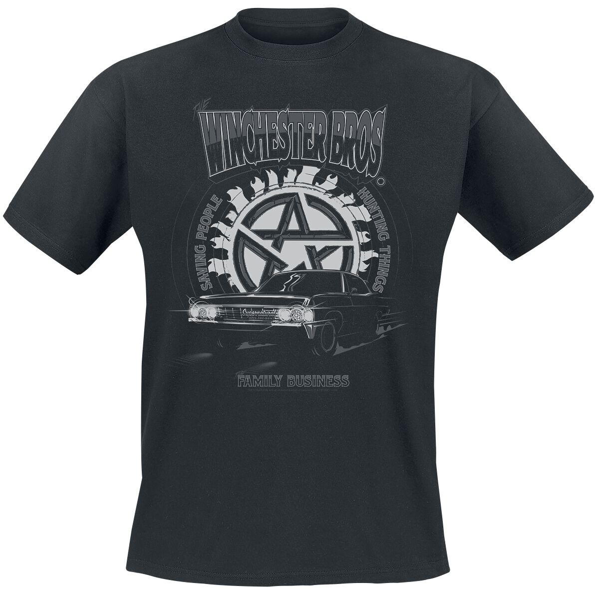 Сверхъестественная футболка Herren Winchester Bros schwarz