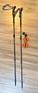 LEKI Sherpa Lite Aluminum Adjustable Lightweight Ski Poles