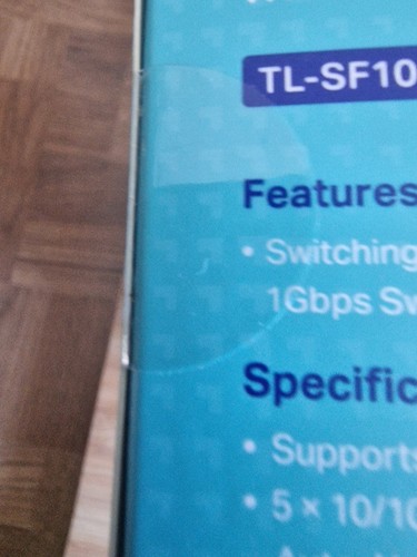 TP-Link TL-SF1005P 5-Port 10/100 Unmanaged Desktop Switch 4 Port Poe Steel OVP - Bild 4 von 4