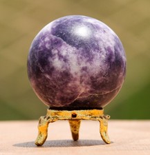 180g Lila Lepidolith Kristall Heilung Chakra Energie Stein Metaphysische Kugel