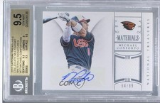 2015 National Treasures College 64/99 Michael Conforto BGS 9.5 GEM MINT Auto 0f8