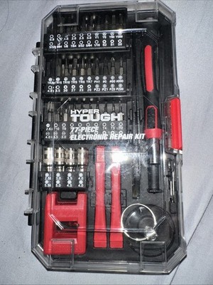 Hyper Tough 77 Pc Electronic Repair Kit With Carry Case Brand New in Box