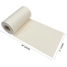 Linen Fabric Iron-on Repair Patch, 3"x60", Off-White