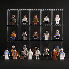 15 Display Cases Fits for Lego Minifigures, Mini-Figures Display Boxes Fits f...