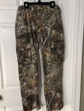 Realtree Camo Pant Youth Size XL 14-16 Hunting Outdoor Small Hole Back Pocket
