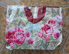 Sac Cabas Fragonard Soleil + Pochette Assortie - Tissu Imprimé Floral - Neuf Avec étiquettes