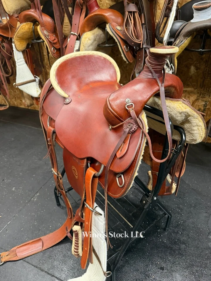 Sillín Colorado 16" - Rancho/cuerda Foto 3 de 4