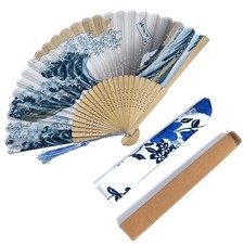Japanese Design Fan Hand Portable Bamboo Fans Frames for Dancing Silk Bamboo ...