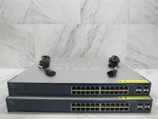 Lot of 2 Cisco 540 ESW-540-24P-K9 Gigabit PoE Network Switch